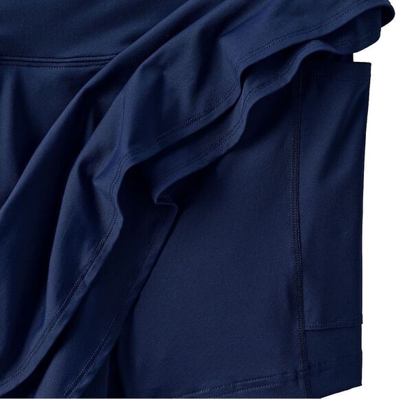 Land's End Plus Size tulip hem swim skort 4 pockets shorts BLACK  extra small - Picture 8 of 12